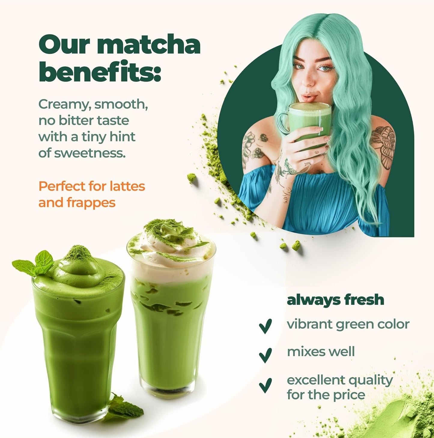Matcha Powder from Japan, Organic Matcha Green Tea Powder, No Sugar Added Matcha Tea Powder for Matcha Latte, Japanese Green Tea Matcha - Premium Culinary Grade Te Matcha Organic - 3.5 Oz/ 100G - by