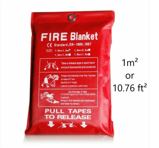 4 PACK FIRE BLANKET Fiberglass Hero Emergency Home Retardant Prepared 39''X39''