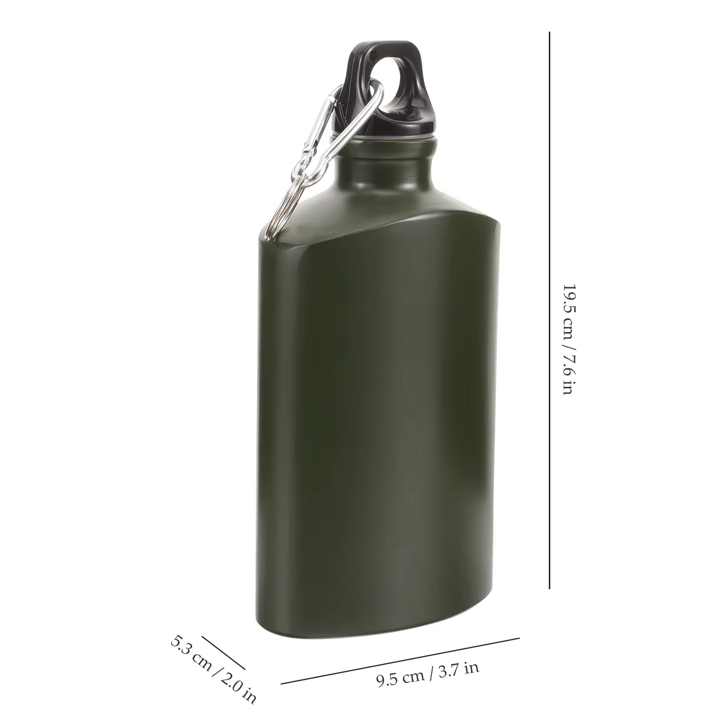Portable Canteen Durable Flat Bottle Camping Water Canteen for Travel Flask Hiking Canteen Color Random Universal Camping Kettle