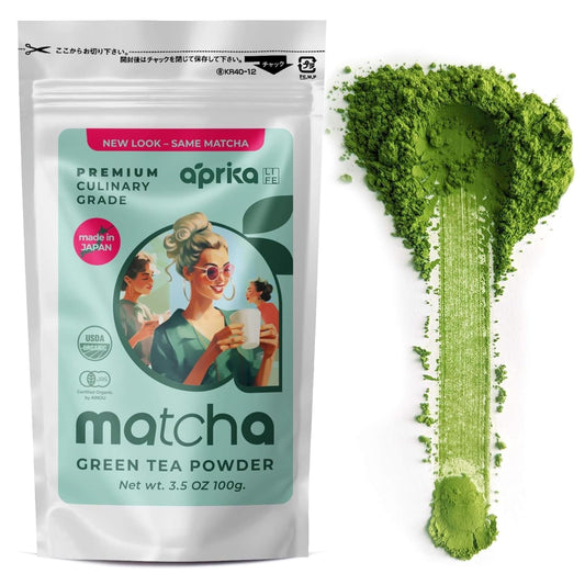 Matcha Powder from Japan, Organic Matcha Green Tea Powder, No Sugar Added Matcha Tea Powder for Matcha Latte, Japanese Green Tea Matcha - Premium Culinary Grade Te Matcha Organic - 3.5 Oz/ 100G - by