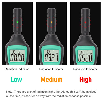 FUYI Radiation Dosimeter EMF Meter Electromagnetic Radiation Detector Household High Precision Wave Radiation Tester Monitor